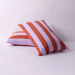 HOMMEY  Pillowcase Pair - Grapefruit Stripes